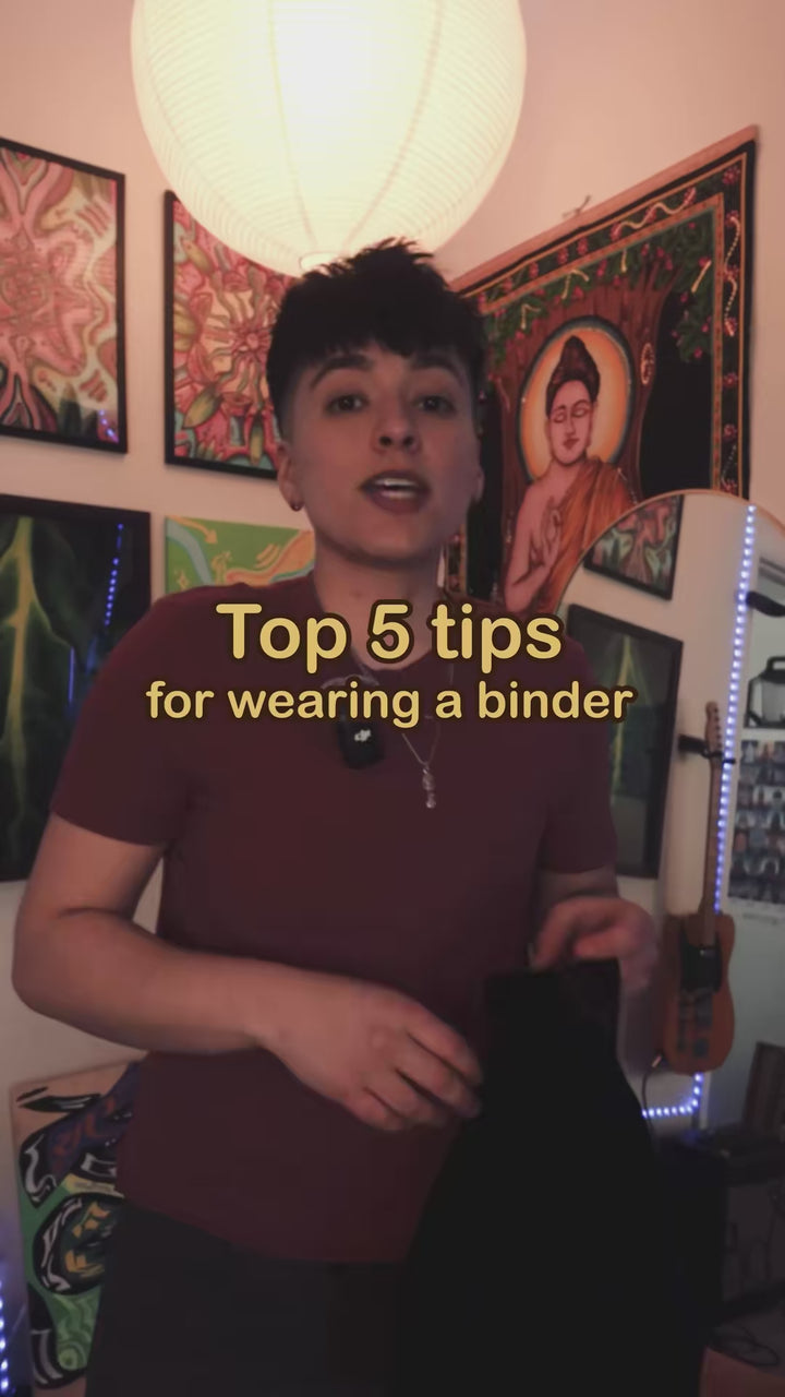 Binders: Breathable, mesh back for comfort
